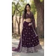 Faux Georgette Sequins Work Traditional Wear Lehenga Choli In Purple -144999131