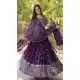 Faux Georgette Sequins Work Traditional Wear Lehenga Choli In Navy Blue -144999132