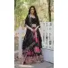 Faux Georgette Sequins Work Traditional Wear Plus Size Lehenga Choli In Black -144999133