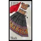 Cotton Bandhani Printed Work Navratri Chaniya Choli For Girls In Black -145169221