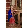 Cotton Bandhani Printed Work Navratri Chaniya Choli For Girls In Red -145169223