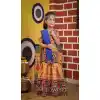 Cotton Bandhani Printed Work Navratri Chaniya Choli For Girls In Yellow -145169224