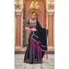 Black Viscose Rayon Designer Mirror Work Plus Size Navratri Chaniya Choli -145279296