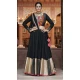 Viscose Rayon Designer Mirror Work Black Navratri Chaniya Choli -145279297