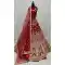 Velvet Diamond Work Designer Wedding Wear Lehenga Choli In Red -145369333