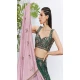 Chiffon Embroidery Work Sangeet Ceremony Lehenga Choli In Green -145409362