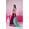 Georgette Embroidery Work Sangeet Ceremony Plus Size Lehenga Choli In Burgundy -145409374