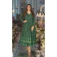 Georgette Embroidery Work Party Wear Anarkali Suits In Green - 9316186672