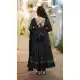 Georgette Embroidery Work Party Wear Anarkali Suits In Black - 9316186673
