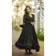 Georgette Embroidery Work Party Wear Anarkali Suits In Black - 9316186673