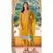 Chinon Embroidered Party Wear Palazzo Salwar Suit In Mustard Color - 9324186710