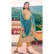 Chinon Embroidered Party Wear Palazzo Salwar Suit In Yellow Color - 9324186711