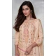 Chinon Silk Embroidered Readymade Sharara Suit In Peach - 9340186762