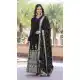 Faux Georgette Embroidery Work Party Wear Gown In Black - 9350186798