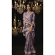 Silk Embroidery Work Party Wear Designer Saree In Lavender - 9370186894