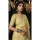 Silk Embroidery Work Party Wear Designer Saree In Yellow - 9370186900