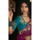 Silk Embroidery Work Party Wear Designer Saree In Magenta - 9370186901