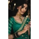 Silk Embroidery Work Party Wear Designer Saree In Sea Green - 9370186902