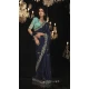 Silk Embroidery Work Party Wear Designer Saree In Navy Blue - 9370186906