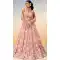 Georgette Embroidery Work Designer Wear Lehenga Choli In Rose Gold - 142027313