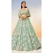 Georgette Embroidery Work Designer Wear Lehenga Choli In Sea Green - 142027314
