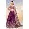 Chiffon Embroidery Work Designer Wear Lehenga Choli In Burgundy - 142027318