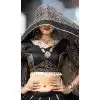 Cotton Gotta Kadi Work Festival Plus Size Navratri Chaniya Choli In Black -145779589