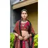 Cotton Gotta Kadi Work Festival Plus Size Navratri Chaniya Choli In Maroon -145779592