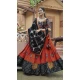 Orange Viscose Rayon Embroidered Navratri Chaniya Choli - 146229863