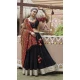 Black Viscose Rayon Embroidered Navratri Chaniya Choli - 146229864