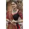 Black Viscose Rayon Embroidered Plus Size Navratri Chaniya Choli - 146229864