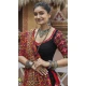Black Viscose Rayon Embroidered Navratri Chaniya Choli - 146229864