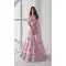 Pink Organza Embroidery Work Designer Lehenga Choli - 142677688