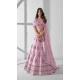 Pink Organza Embroidery Work Designer Lehenga Choli - 142677688