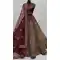 Maroon Velvet Embroidery Work Designer Wedding Wear Lehenga Choli - 142797760