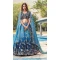 Organza Thread Embroidery Work Sangeet Wear Lehenga Choli In Blue - 144228619