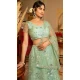 Georgette Embroidery Work Party Wear Lehenga Choli In Pista Green - 9367186878