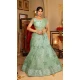 Georgette Embroidery Work Party Wear Lehenga Choli In Pista Green - 9367186878
