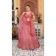 Georgette Embroidery Work Party Wear Lehenga Choli In Rose Pink - 9367186879