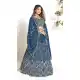 Indigo Blue Georgette Embroidery Work Traditional Lehenga Choli - 9368186881