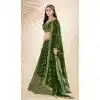 Mehendi Green Georgette Embroidery Work Plus Size Traditional Lehenga Choli - 9368186885