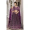 Wine Georgette Embroidery Work Traditional Lehenga Choli - 9368186886