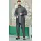 Grey Banarasi Silk Resham And Sequins Work Function Wear Men's Indo Western - 9376186952