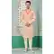 Peach Banarasi Silk Resham Work Function Wear Men's Indo Western - 9376186960
