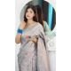 Sky Blue Banarasi Silk Jacquard Work Traditional Wear Saree - 9395187044