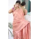 Peach Banarasi Silk Jacquard Work Traditional Wear Saree - 9395187046