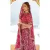 Viscose Embroidery Work Traditional Wear Plus Size Lehenga Choli In Rani Pink - 9400187070