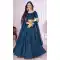 Blue Georgette Embroidery Work Party Wear Designer Lehenga Choli - 144658890