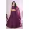 Purple Soft Net Embroidery Work Party Wear Designer Lehenga Choli - 144658894