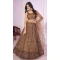 Brown Soft Net Embroidery Work Party Wear Designer Lehenga Choli - 144658895